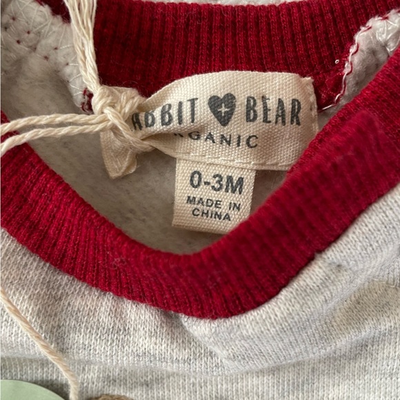 Rabbit and Bear Organic Cotton 2-Piece Outfit, Baby 0-3 Months, Winter Snowman - Picture 5 of 8